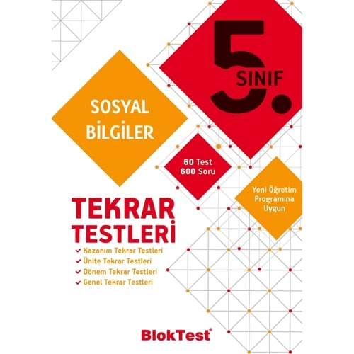 BLOKTEST 5.SINIF SOSYAL BİLGİLER TEKRAR TESTLERİ