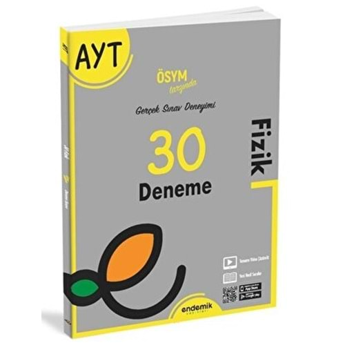 ENDEMİK AYT FİZİK 30 DENEME SINAVI