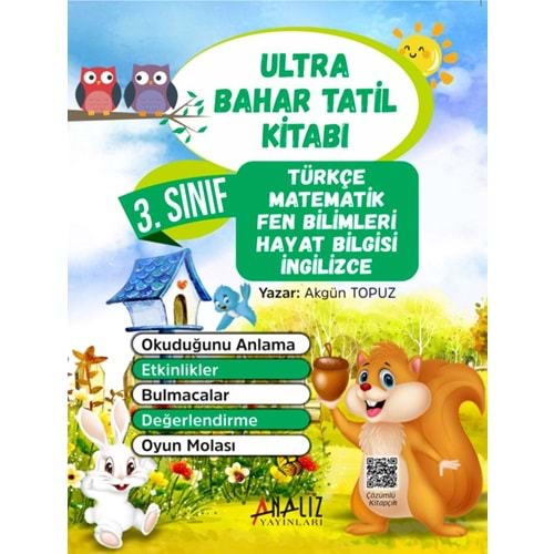 ANALİZ 3.SINIF ULTRA BAHAR TATİL KİTABI