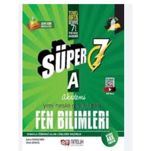 NİTELİK 7.SINIF FEN BİLİMLERİ SÜPER A YENİ NESİL SORU KİTABI