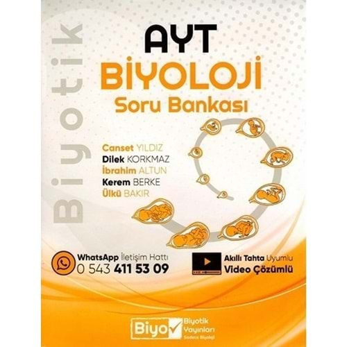 BİYOTİK AYT BİYOLOJİ SORU BANKASI-2024