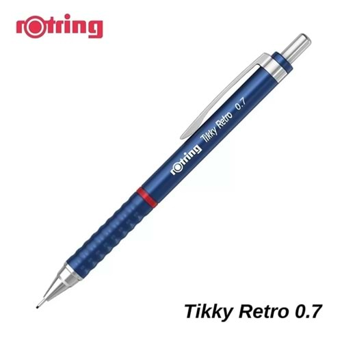 ROTRİNG TİKKY RETRO 0.7 MM VERSATİL KALEM METALİK MAVİ-2202569