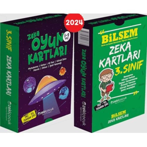 ZEKİ ÇOCUK-3.SINIF BİLSEM ZEKA KARTLARI/8-9 YAŞ ZEKA OYUN KARTLARI