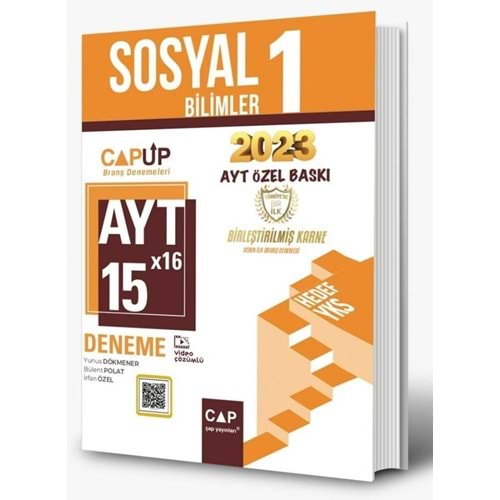 ÇAP AYT SOSYAL BİLİMLER 1 15*16 UP DENEME ÖZEL BASKI-2023