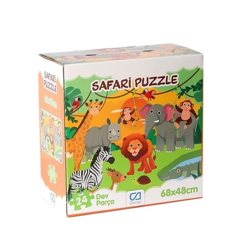 CA GAMES YER PUZZLE SAFARİ 24 PARÇA-CA.5232