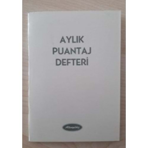 ALTINYILDIZ PUANTAJ DEFTERİ KÜÇÜK-PD-224