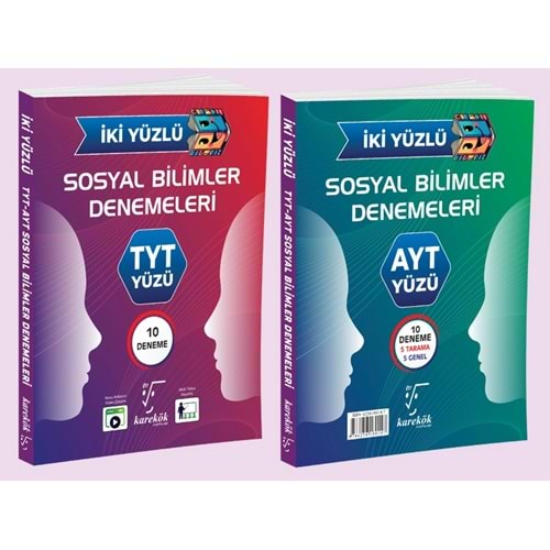 KAREKÖK İKİ YÜZLÜ TYT-AYT SOSYAL BİLİMLER DENEMELERİ