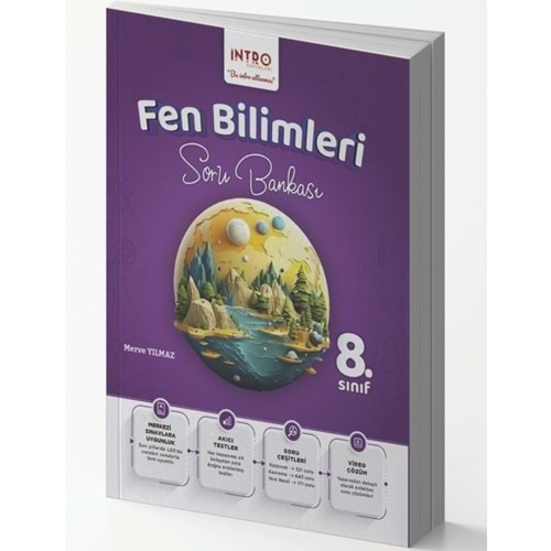 İNTRO YAYINLARI 8.SINIF FEN BİLİMLERİ SORU BANKASI-2025