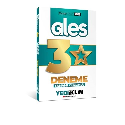 YEDİİKLİM ALES 2023 MASTER SERİSİ TAMAMI ÇÖZÜMLÜ 3 YILDIZ DENEME