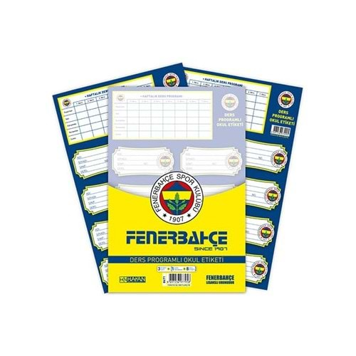 GIPTA FENERBAHÇE OKUL ETİKETİ 3 LÜ 8671