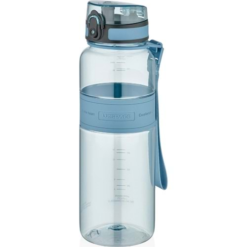 UZSPACE 1000 ML TRİTAN MATARA (CLİTORİA BLUE)-5031