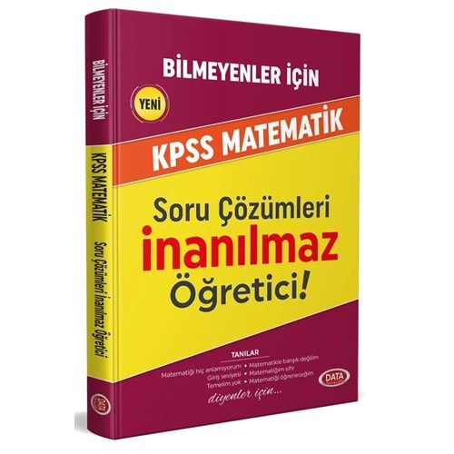 DATA BİLMEYENLER İÇİN KPSS MATEMATİK SORU ÇÖZÜMLERİ İNANILMAZ ÖĞRETİCİ!