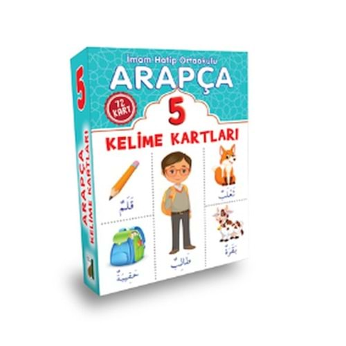 ARAPÇA KELİME KARTLARI 5.SINIF 72 KART-RAHŞAN TEK-DAMLA YAYINEVİ