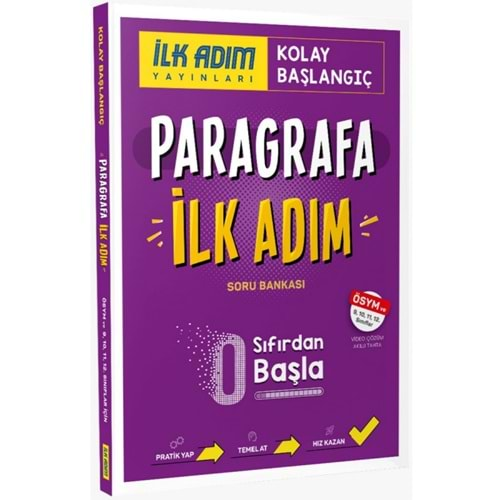 İLK ADIM YAYINLARI PARAGRAFA İLK ADIM SIFIRDAN KOLAY BAŞLANGIÇ KİTABI SORU BANKASI-2025