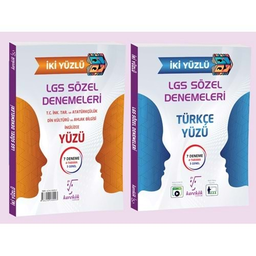 KAREKÖK 8.SINIF LGS İKİ YÜZLÜ SÖZEL DENEMELERİ