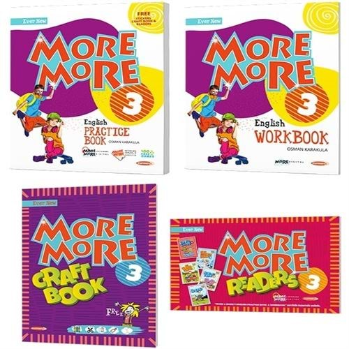 KURMAY MORE&MORE 3.SINIF PRACTICE BOOK+WORKBOOK+HİKAYE SETİ+CRAFT BOOK (4 LÜ SET)