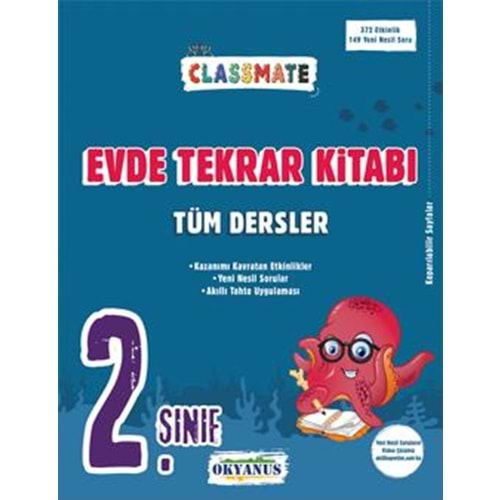 OKYANUS 2.SINIF CLASSMATE TÜM DERSLER EVDE TEKRAR KİTABI