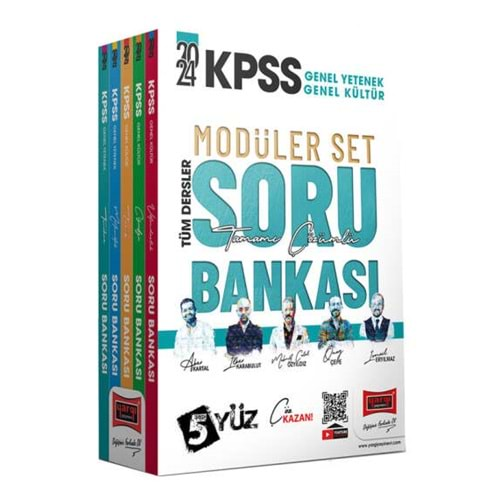 YARGI KPSS 2024 5YÜZ EKİBİ GENEL YETENEK-GENEL KÜLTÜR TÜM DERSLER TAMAMI ÇÖZÜMLÜ SORU BANKASI MODÜLER SET