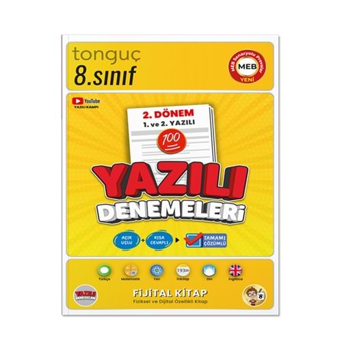 TONGUÇ 8.SINIF YAZILI DENEMELERİ 2.DÖNEM 1.VE 2.YAZILI