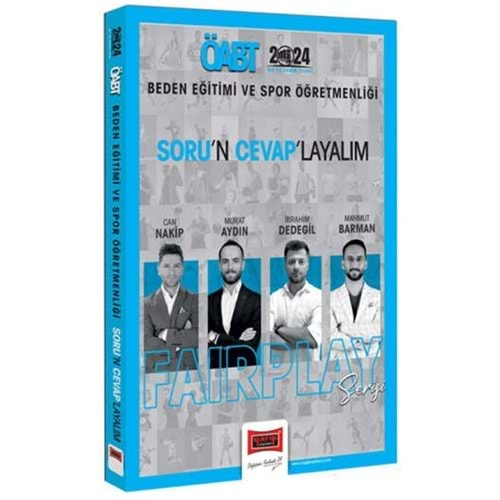 YARGI 2024 ÖABT BEDEN EĞİTİMİ VE SPOR ÖĞRETMENLİĞİ FAİRPLAY SERİSİ SORUN CEVAPLAYALIM SORU CEVAP KİTABI