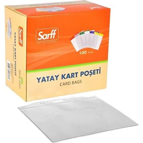 SARFF KART POŞETİ YATAY 7.4*9.5 CM BEYAZ ADET-15207002