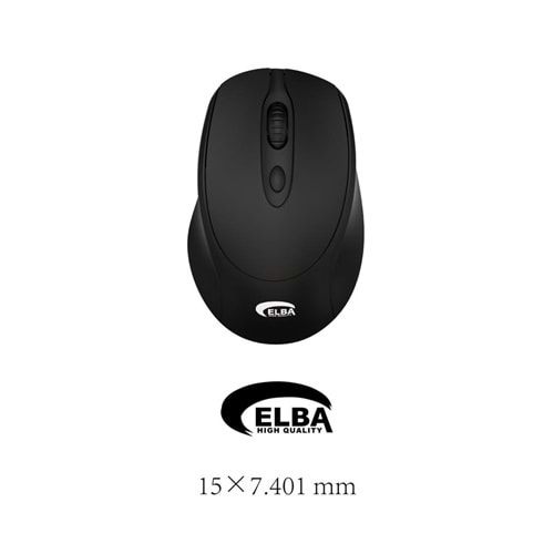 ELBA B535 SİYAH 2.4GHZ 4D KABLOSUZ MOUSE