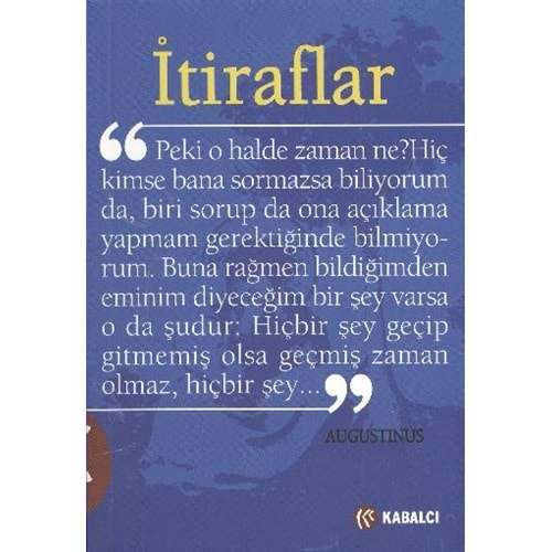 İTİRAFLAR- AUGUSTINUS- KABALCI