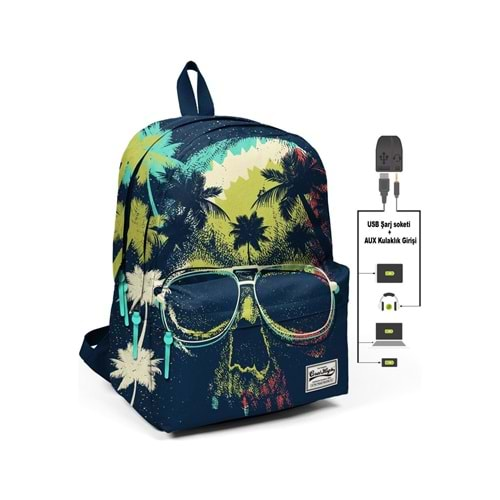 YAYGAN CORAL HIGH SIRT ÇANTASI(USB+AUX+SOKETLİ)-23427