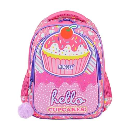 MUGGLE CUP CAKE PEMBE OKUL ÇANTASI-MU-7051