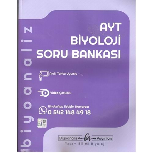 BİYOANALİZ AYT BİYOLOJİ SORU BANKASI-2025