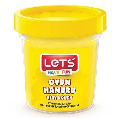 LETS TEK RENK OYUN HAMURU SARI 115 GR-L8440-1