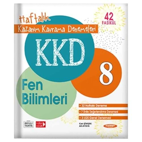 KURMAY 8.SINIF FEN BİLİMLERİ HAFTALIK KAZANIM KAVRAMA DENEMELERİ 42 FASİKÜL