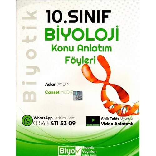 BİYOTİK 10.SINIF BİYOLOJİ KONU ANLATIM FÖYLERİ-2025