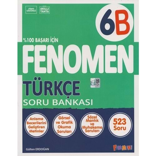 GAMA 6.SINIF TÜRKÇE (B) FENOMEN SORU BANKASI