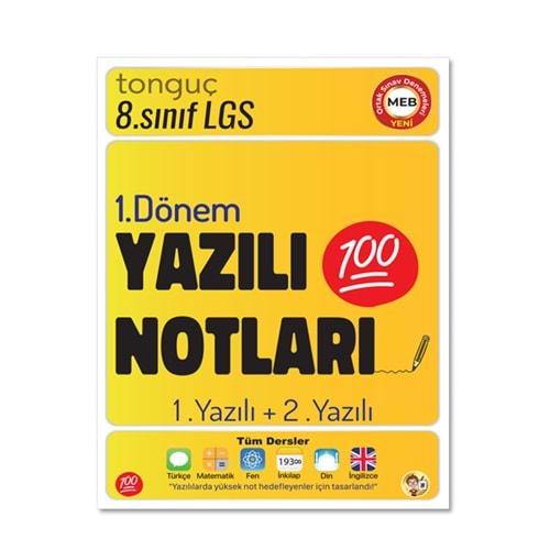 TONGUÇ 8.SINIF YAZILI NOTLARI 1.DÖNEM 1 VE 2.YAZILI