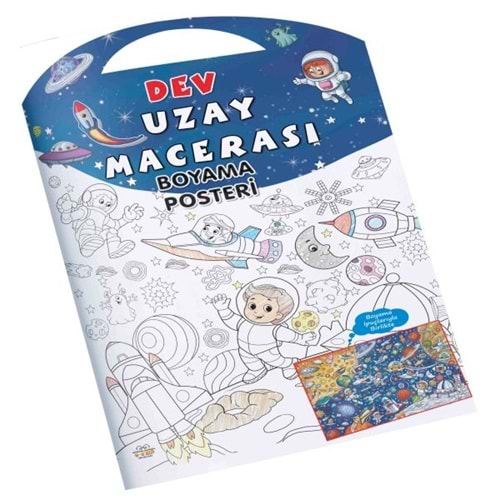 UZAY MACERASI DEV BOYAMA POSTERİ-0-6 YAŞ YAYINLARI