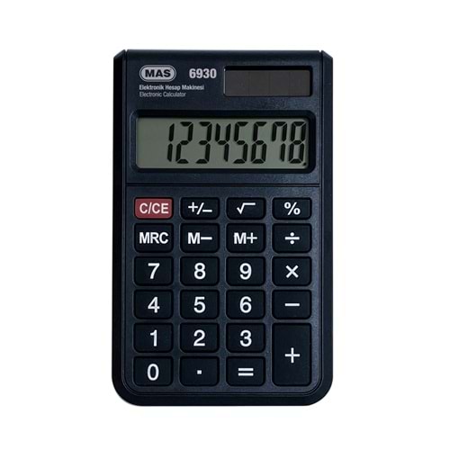 MAS CEP TİPİ HESAP MAKİNESİ 8 HANE-6930