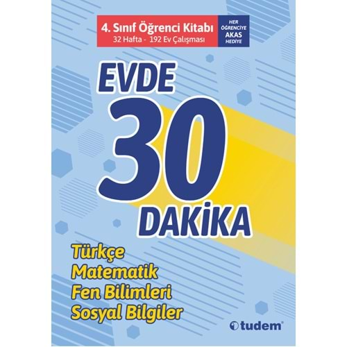 TUDEM 4.SINIF EVDE 30 DAKİKA TEK ÖĞRENCİ