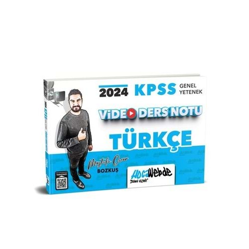 HOCAWEBDE KPSS 2024 GENEL YETENEK TÜRKÇE VİDEO DERS NOTU