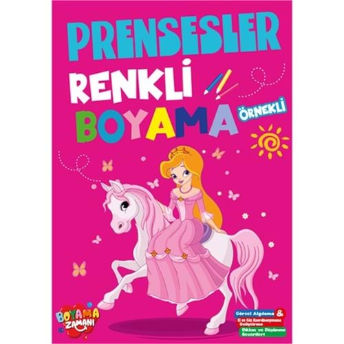 RENKLİ BOYAMA PRENSESLER-BOYAMA ZAMANI