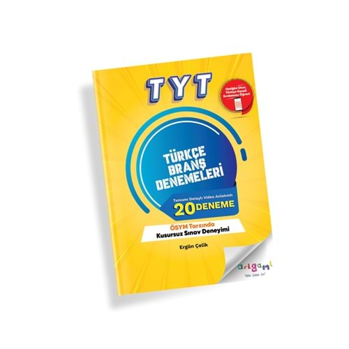 TAMMAT ORİGAMİ TYT TÜRKÇE 20 Lİ BRANŞ DENEMELERİ