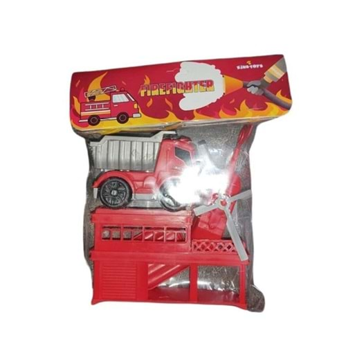 KİNG TOYS POŞETLİ İTFAİYE SETİ-ENG-1057