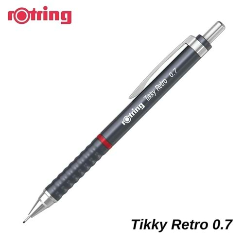 ROTRİNG TİKKY RETRO 0.7 MM VERSATİL KALEM METALİK GRİ-2202570