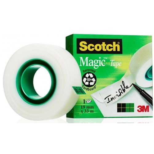 SCOTCH MAGİC GÖRÜNMEZ BANT 19MM*33MM 810