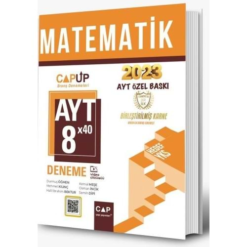 ÇAP AYT UP I.DÖNEM MATEMATİK DENEME 8*40 - 2023