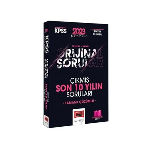 YARGI KPSS EĞİTİM BİLİMLERİ FASİKÜL FASİKÜL ORİJİNAL SON 10 YILIN ÇIKMIŞ SORULARI-2023