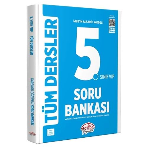 EDİTÖR 5.SINIF VİP TÜM DERSLER SORU BANKASI