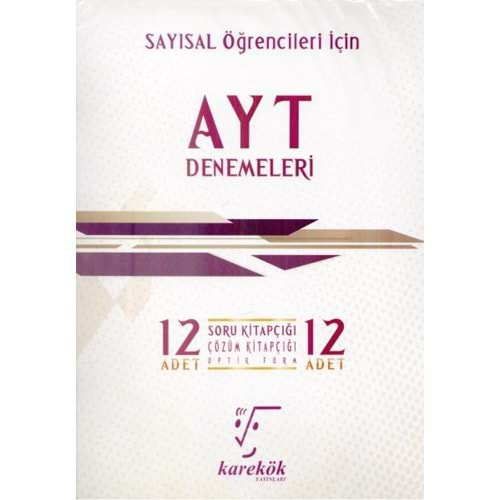 KAREKÖK AYT SAYISAL 12 DENEMESİ