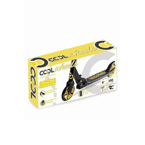 FURKAN TOYS COOL WHEELS SARI KATLANIR 2 TEKERLEKLİ SCOOTER 8+-FR58345