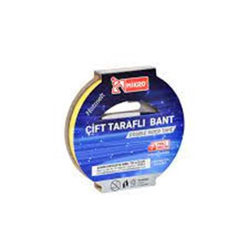 MİKRO ÇİFT TARAFLI BANT 18 MM*25 MT-BNT-102